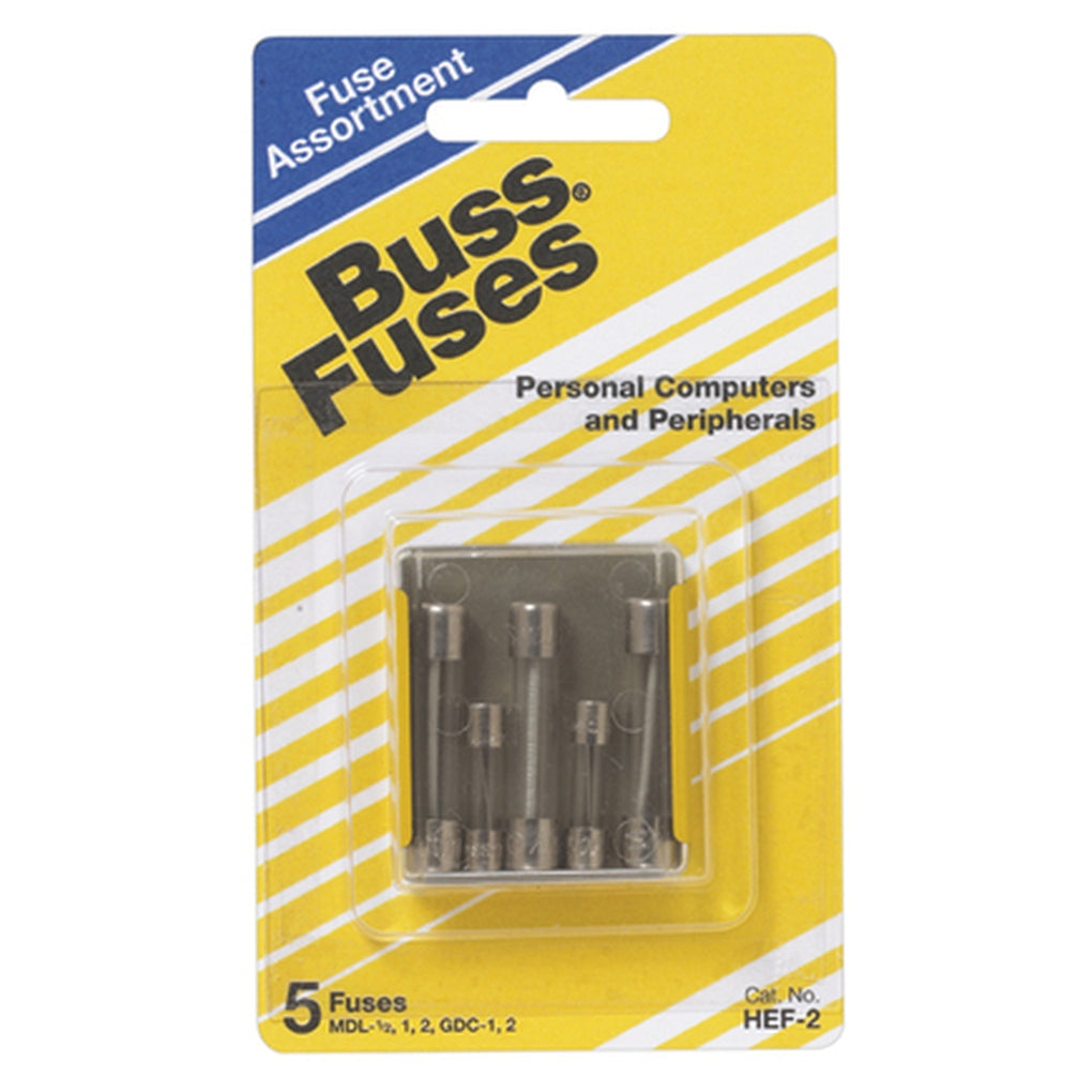 Bussmann HEF-2 Computers and Peripherals Fuse Assortment MDL- 1/2, 1 & 2A, GDC-1 & 2A