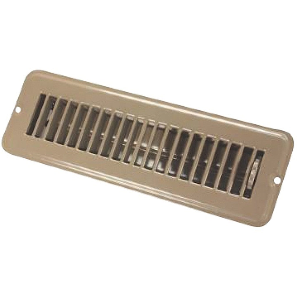 JR Products 02-28915 2In X 10In Floor Register Dampered Metal Brown