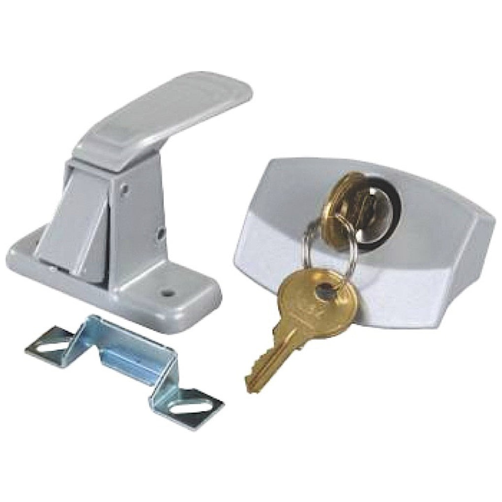 JR Products 10805 Locking Camper Door Latch Silver