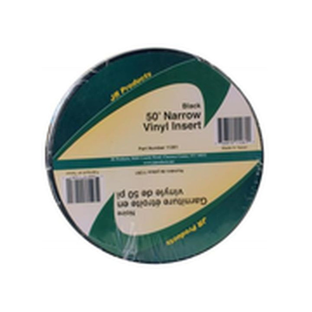 JR Products 11261 50Ft Narrow Vinyl Insert Black