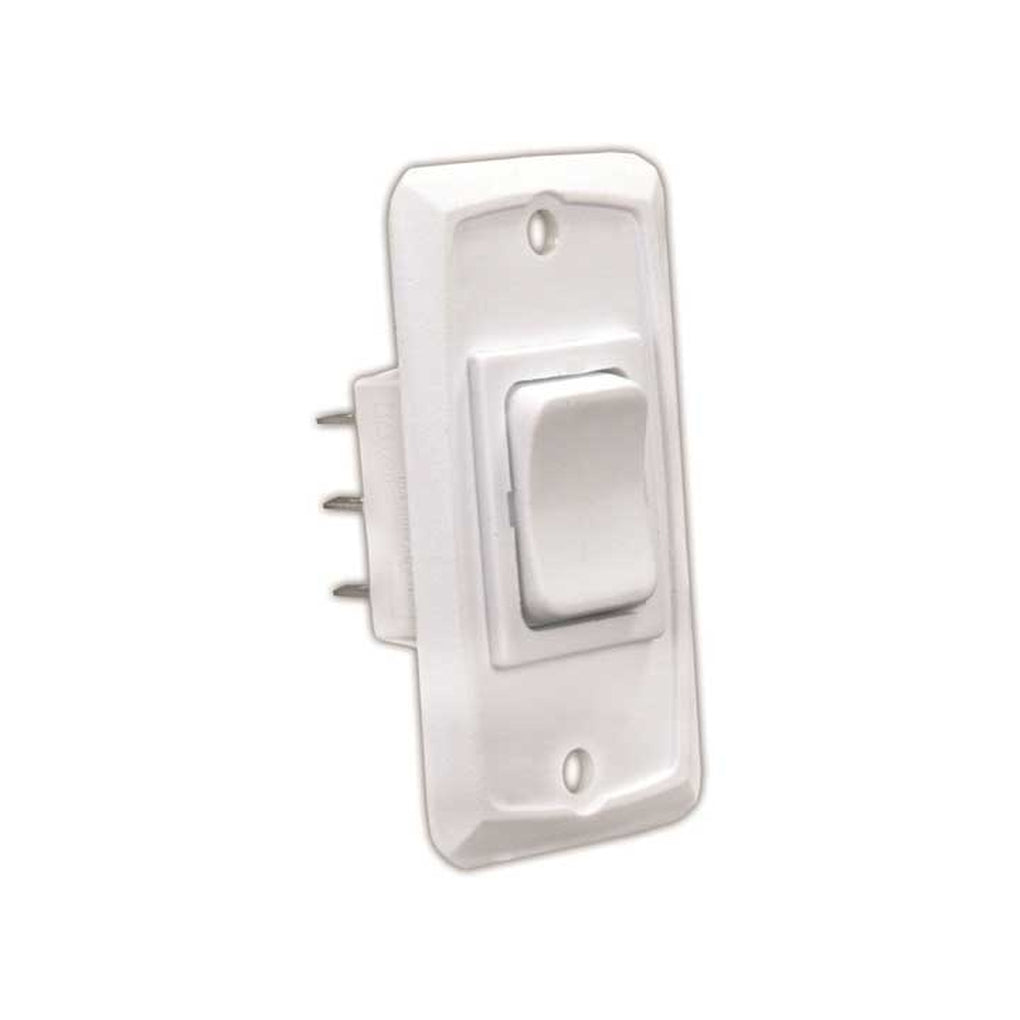 JR Products 12835 H.D. 12V Momon/Off/Momon Switch White