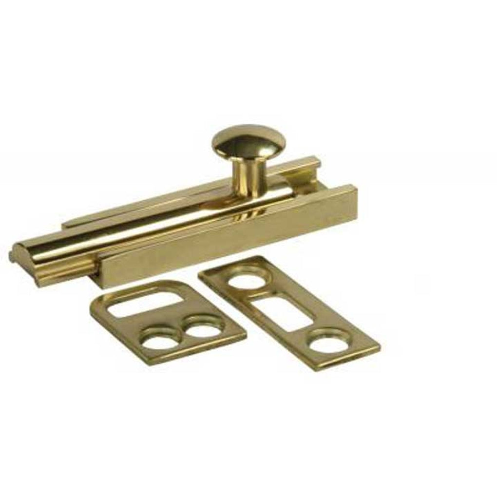 JR Products 20635 3In Surface Bolt Brass