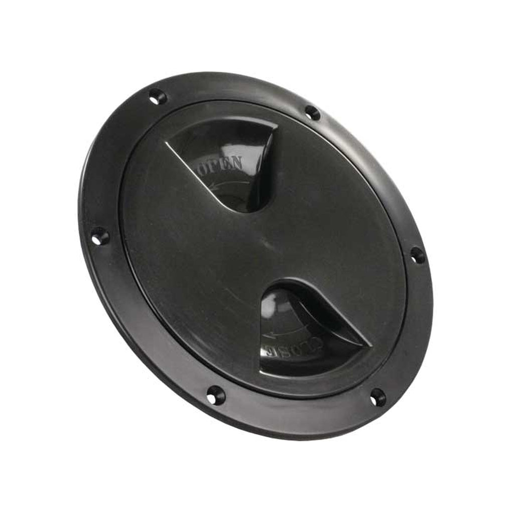 JR Products 31015 4In Access/Deck Plate Black