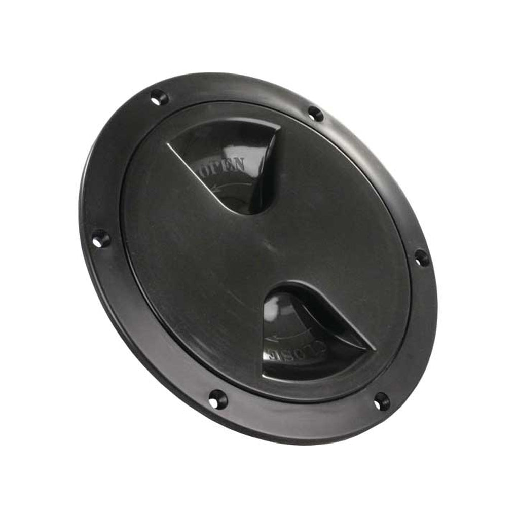 JR Products 31035 5In Access/Deck Plate Black