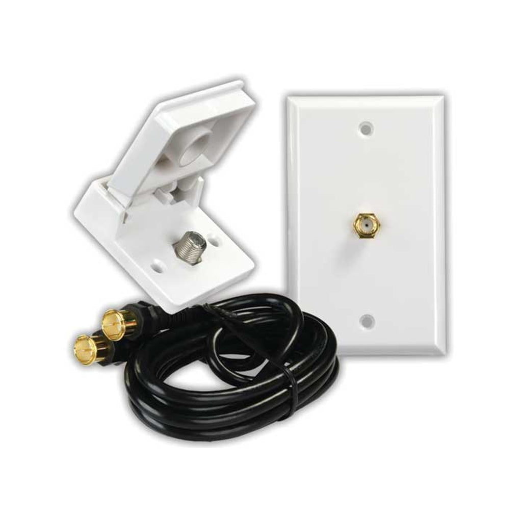 JR Products 47815 Interior/Exterior Cable Tv Installation Kit White