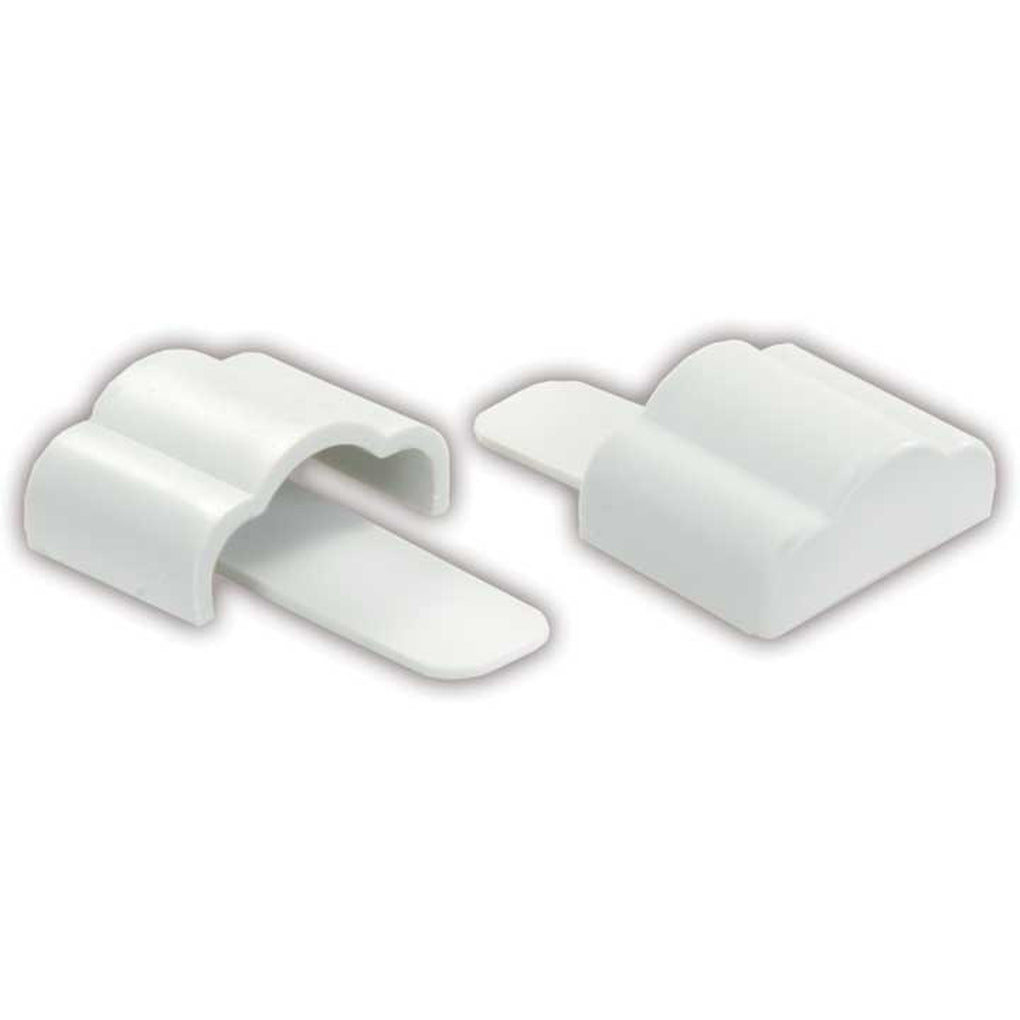JR Products 49615 (DPN) Full Extrusion End Cap (R&L Hand Set) Polar White