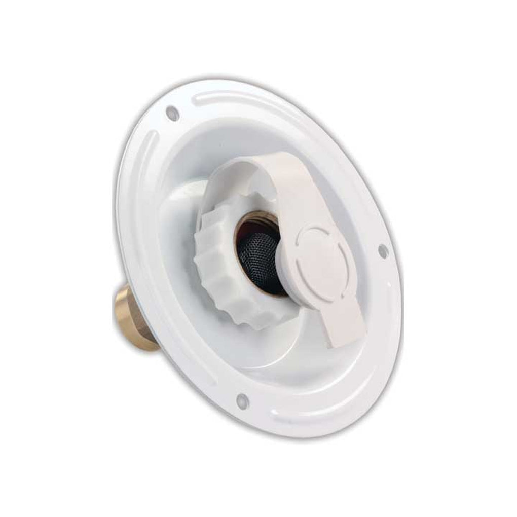 JR Products 62115 City Water Dish Metal White Fpt