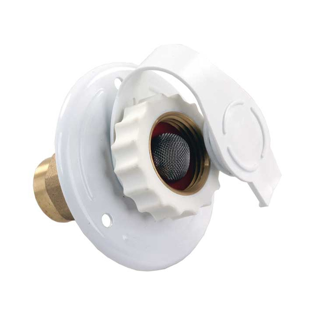 JR Products 62155 City Water Flange Metal White Fpt