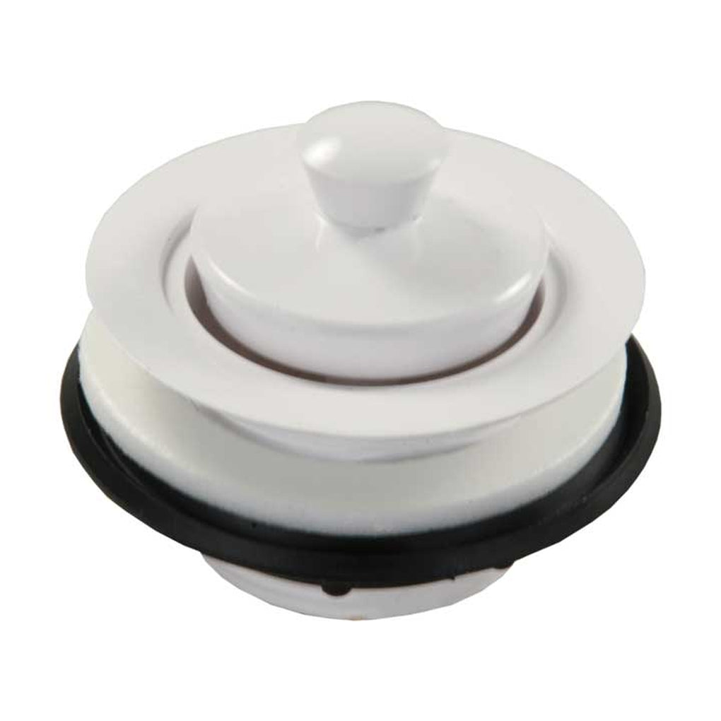 JR Products 95095 Plastic Strainer W/Popstop Stopper White