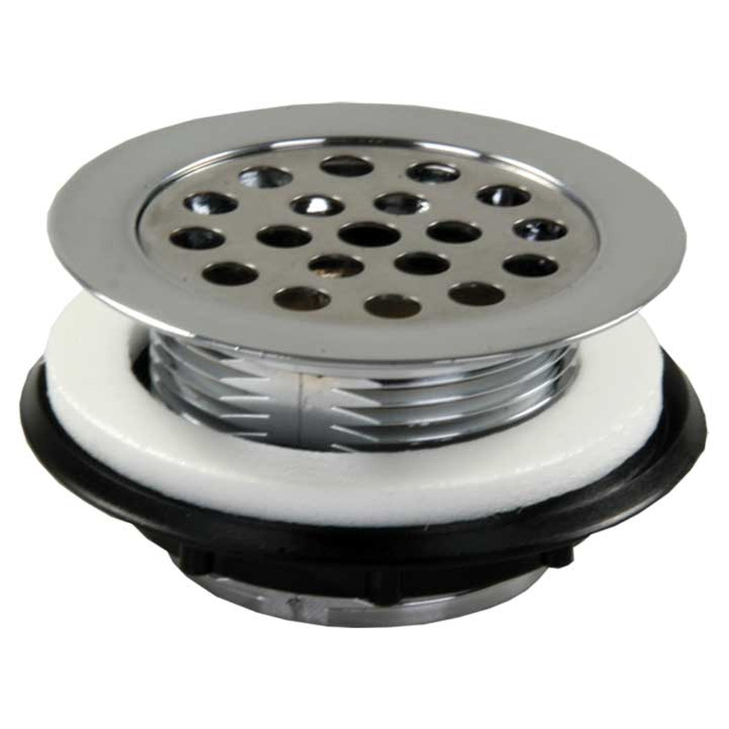 JR Products 95175 Plastic Shower Strainer W/Shower Grid Chrome