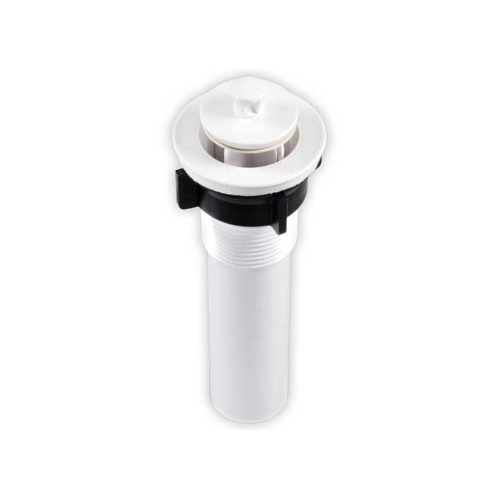 JR Products 95215 Strainer W/Popup Stopper White