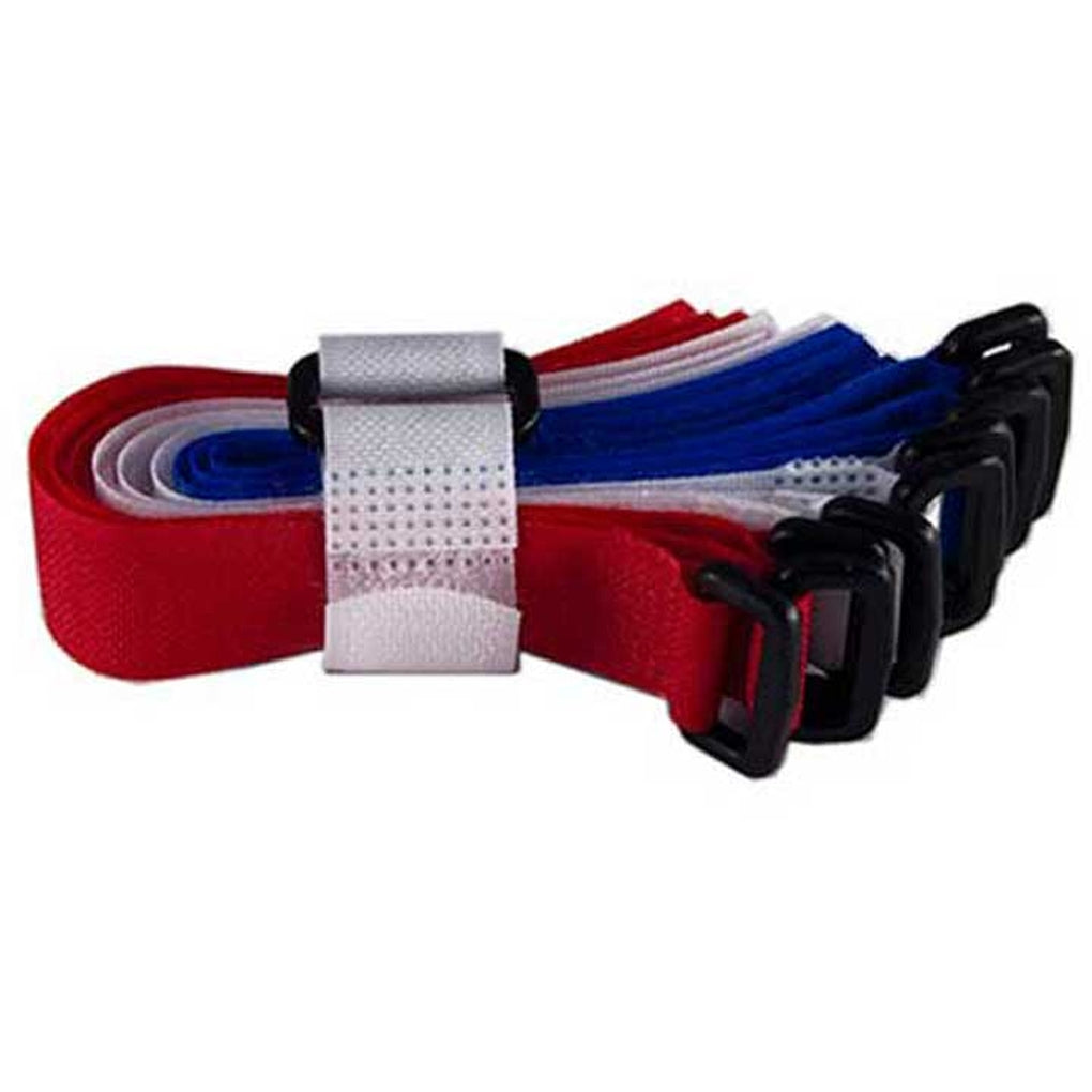 JT&T 20-8-13 8In Neon Velcro Striptie Fasteners w/Buckle 8 Pcs
