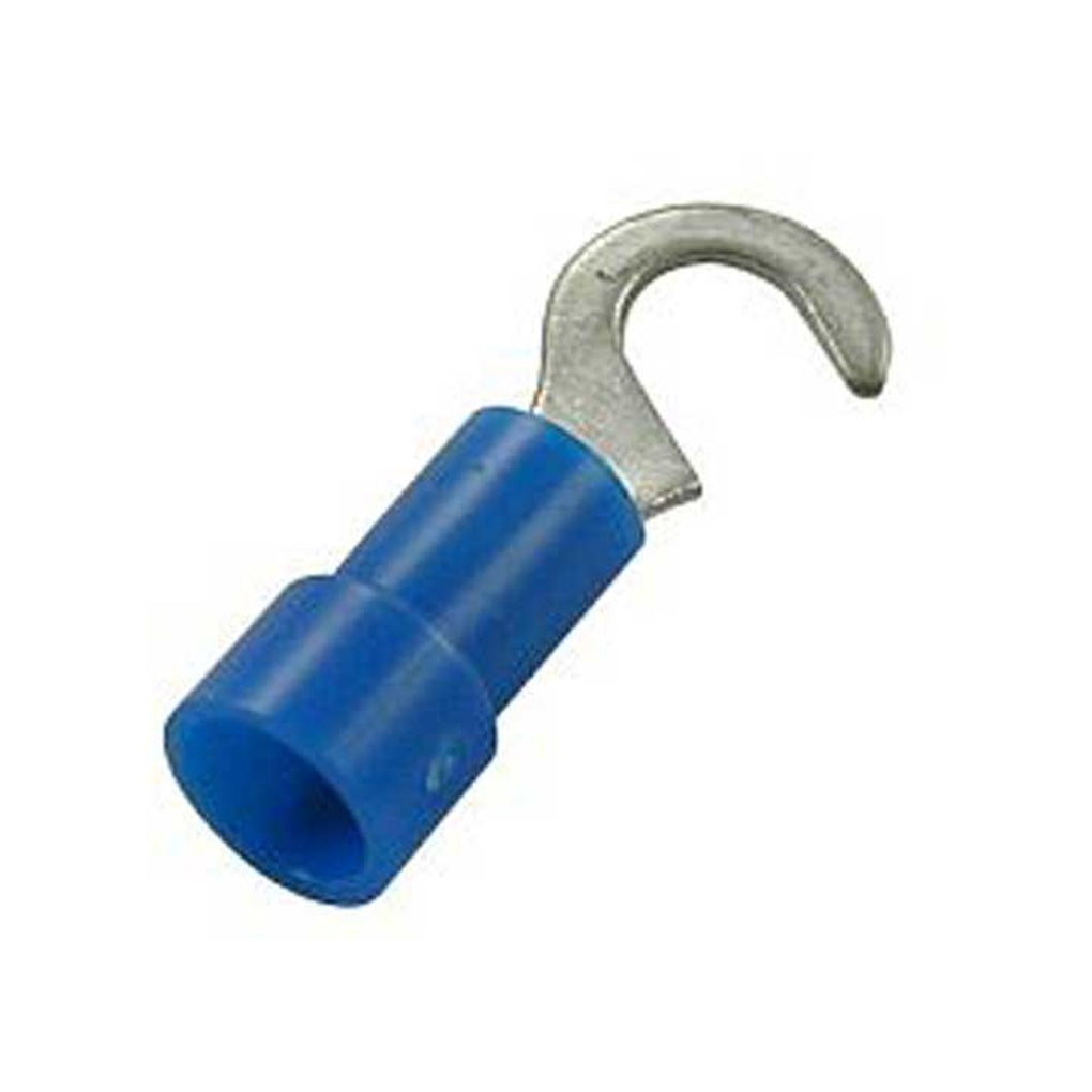 JT&T 2142H 1614 #10 Blue Vinyl Hook Terminal 6 Pcs