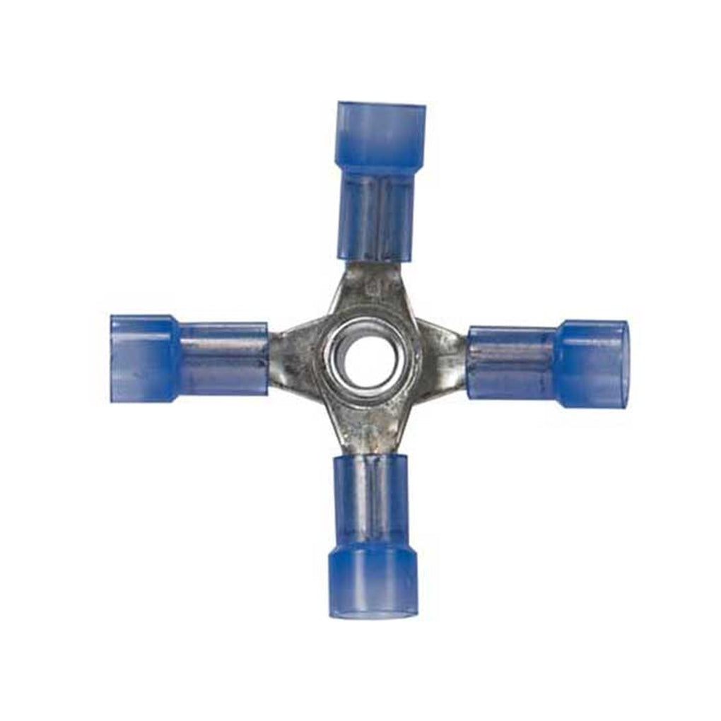 JT&T 2276H 1614 4Way (X) Blue Nylon Connector 4 Pcs