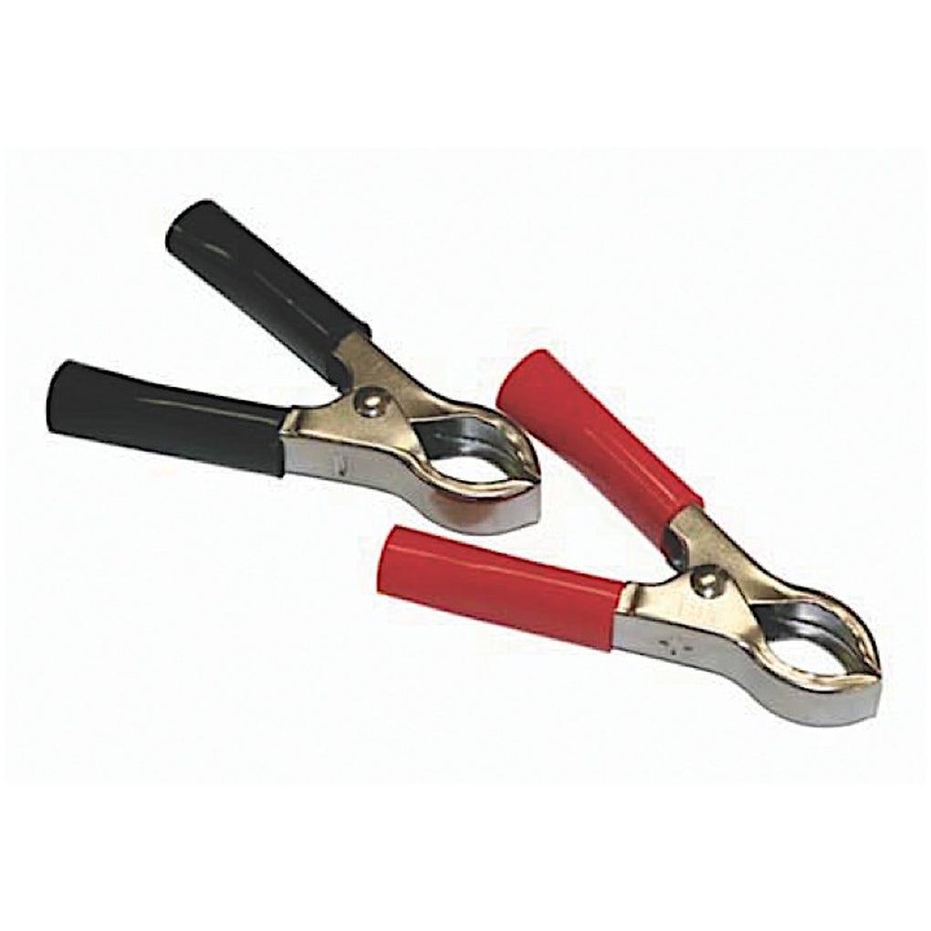 JT&T 254F 50 Amp Clamps w/Vinyl Handles Red/Black 1 Set