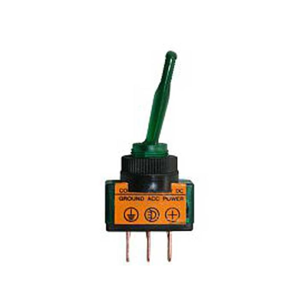 JT&T 2615J Green Illuminated Toggle 20A 12V S.P.S.T. 1 Pc