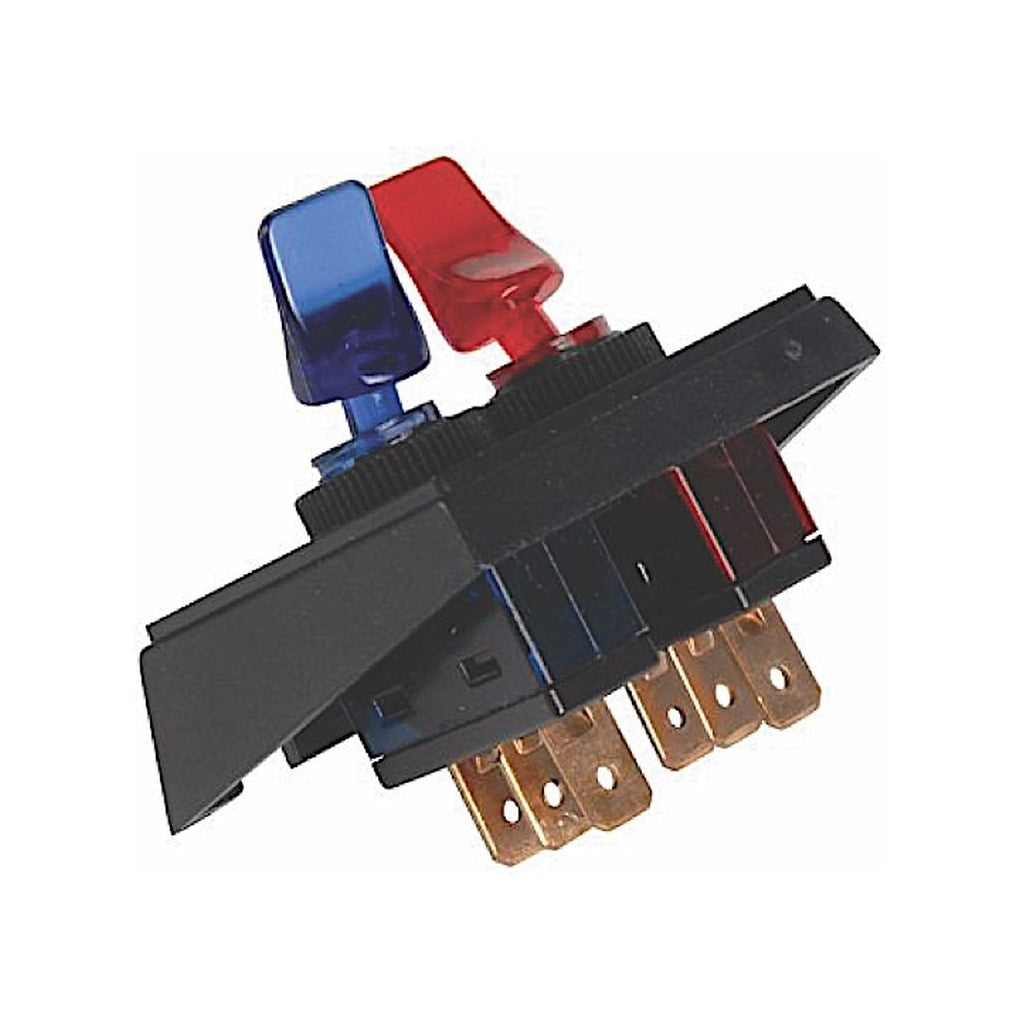 JT&T 2986F Red/Blue Illum Duckbills/Panel Mount Combo 1 Set