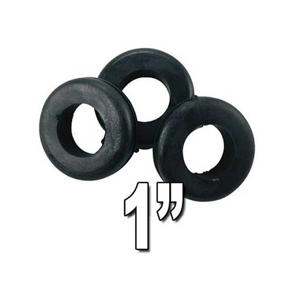 JT&T 4408H 1In Mounting Hole Black Grommet 4 Pcs