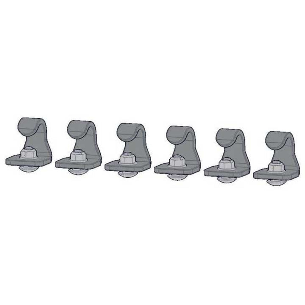 Holman 60222 Rope Hooks (Set of 6 Steel Clear Zinc)