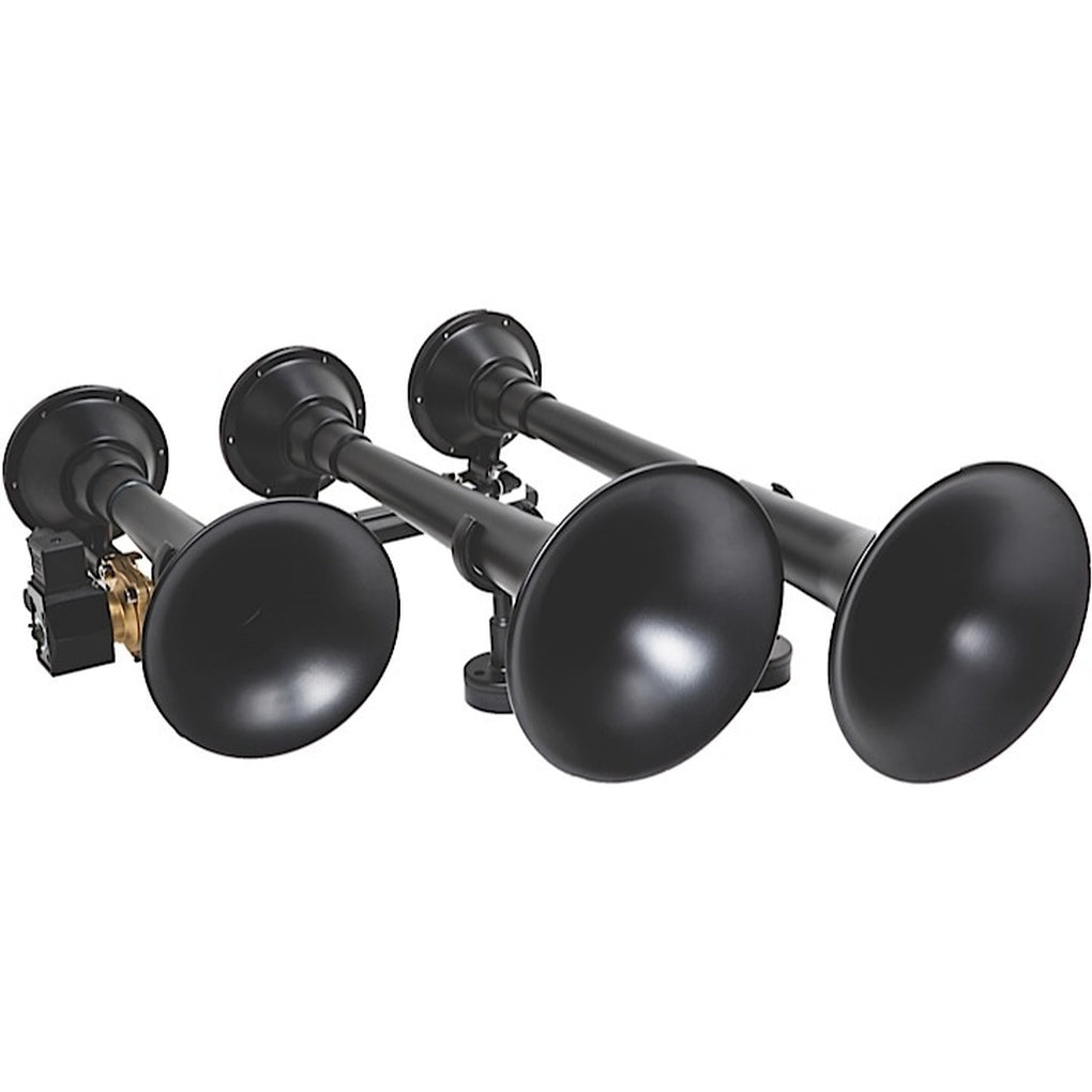 Kleinn 730 The Demon Triple Black Train Horn With Upgraded Valve Assembly