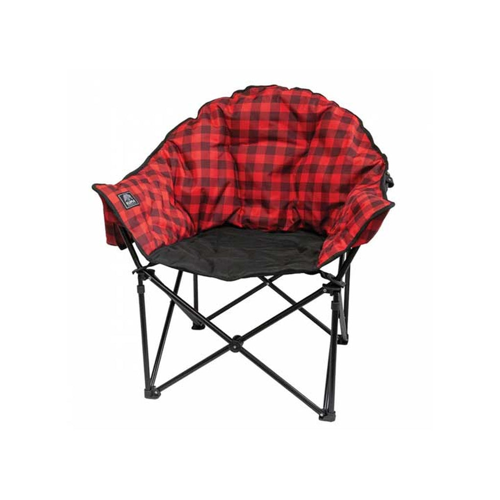 Kuma Outdoor Gear 433-KM-LBCH-RB Lazy Bear Chair Red/Black Plaid