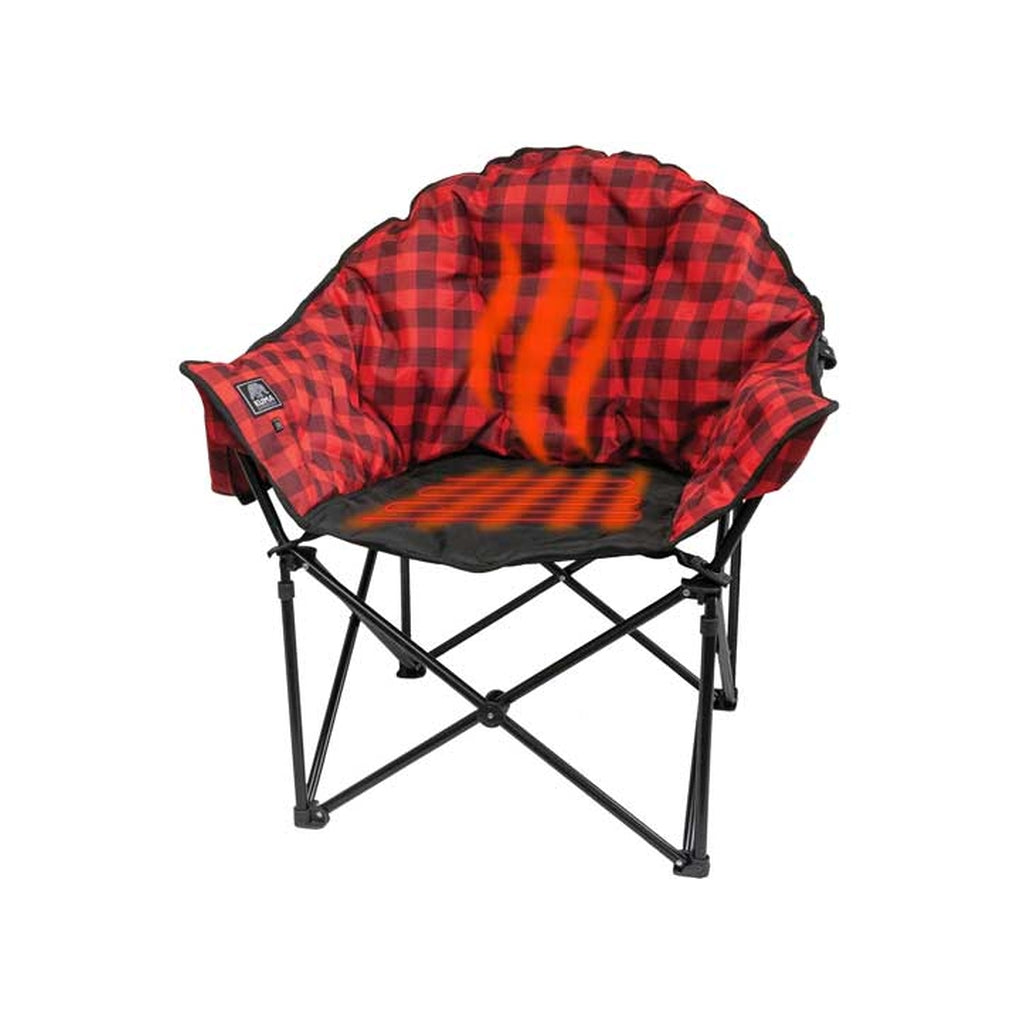 Kuma Outdoor Gear 892-KM-LBBTHCH-RB Lazy Bear Blue Tooth Heated Chair; Red Plaid