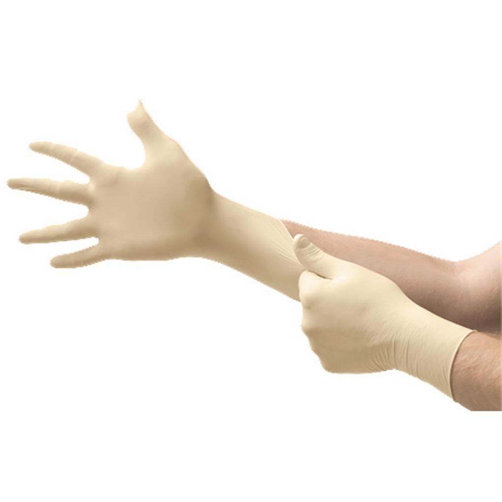 Ansell L49 Microflex Latex Powdered Gloves, Large 100/Pack
