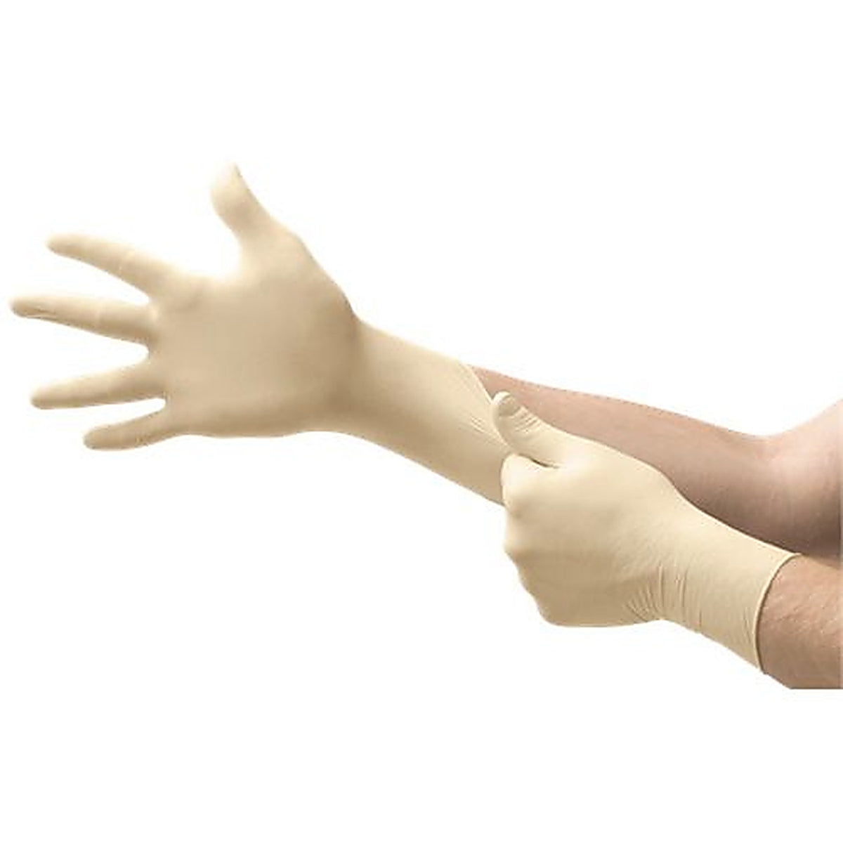 Ansell L92 E-GripMax Latex Ambidextrous Non-Sterile Exam Grade Powder-Free Gloves, Large 100/Pack