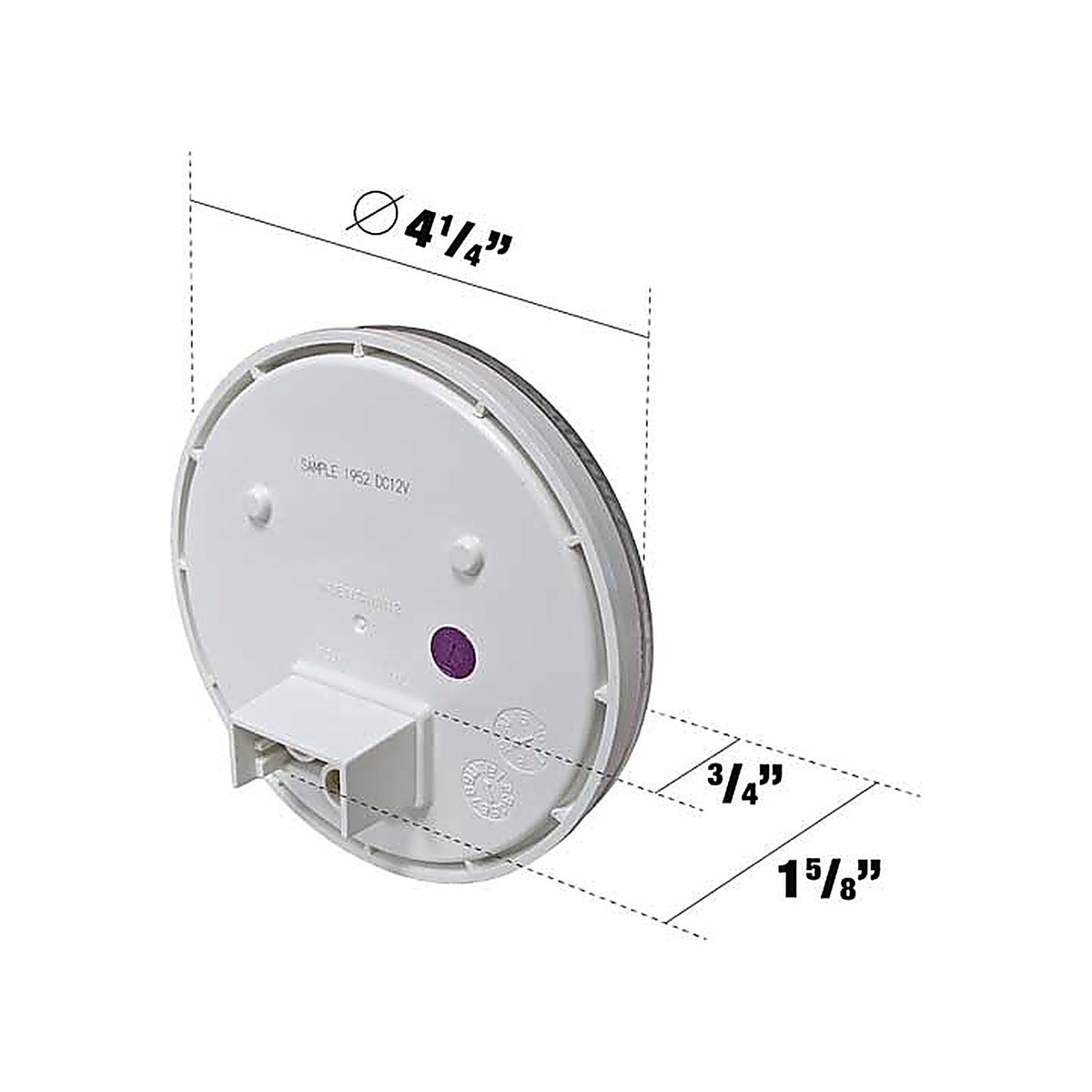 Uni-Bond Lighting - LED4000-7C - LED 4in Round Clear Back Up Lamp - 7-Diodes
