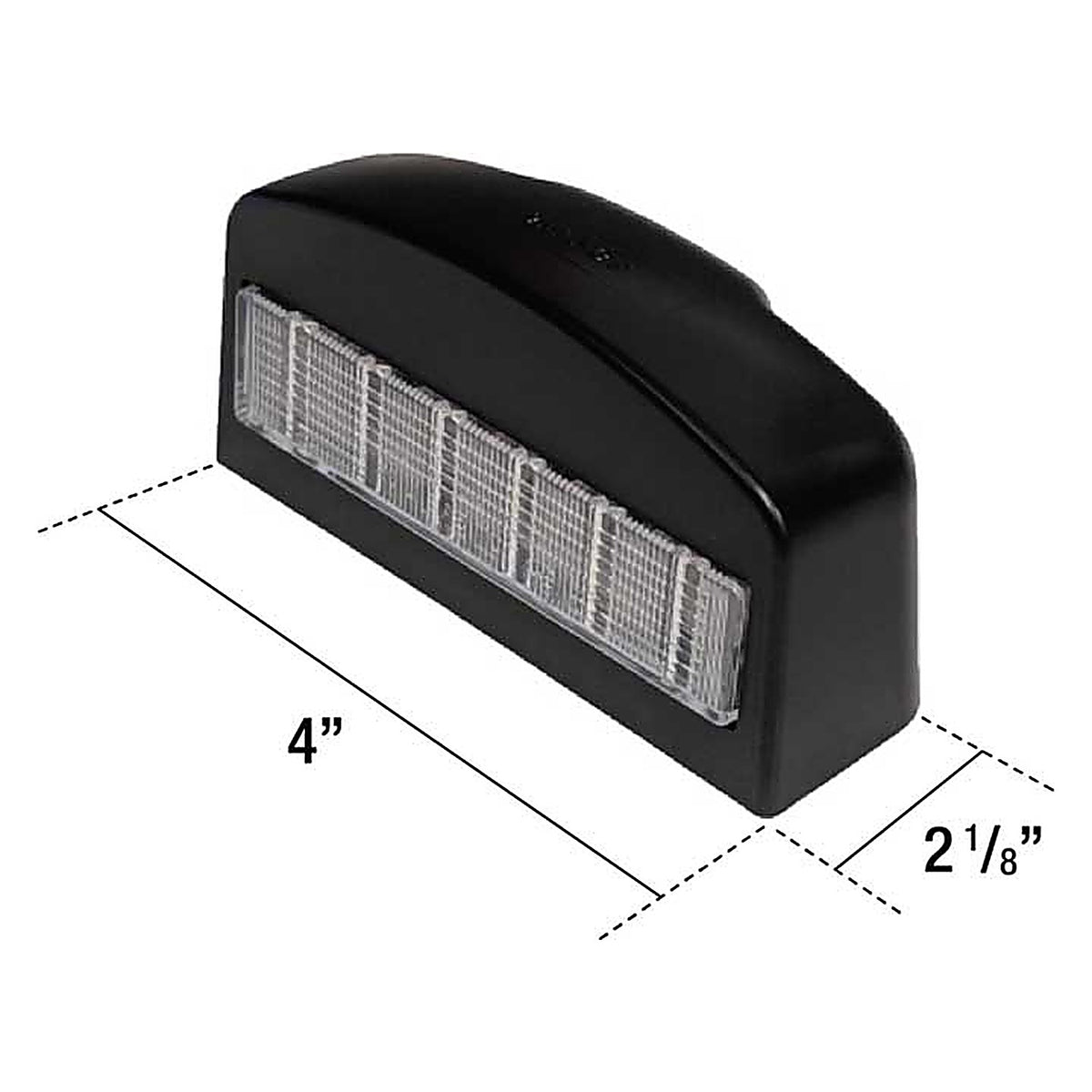 Uni-Bond Lighting - LLP2002 - LED License Lamp Black Housing - 12-Diodes