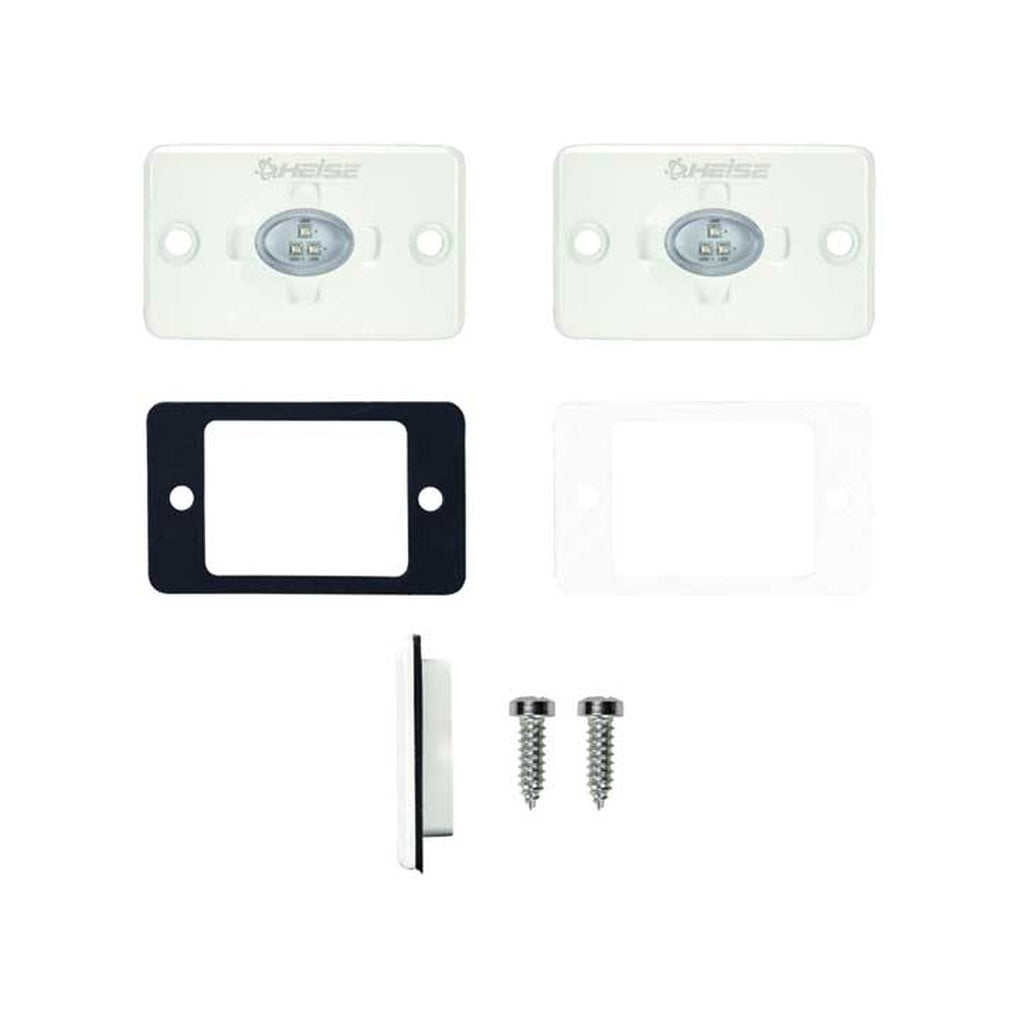 Metra HE-FMML1G 1.5 X 3 In Green Flush Mount Aux Marine Accent Lighting Pod