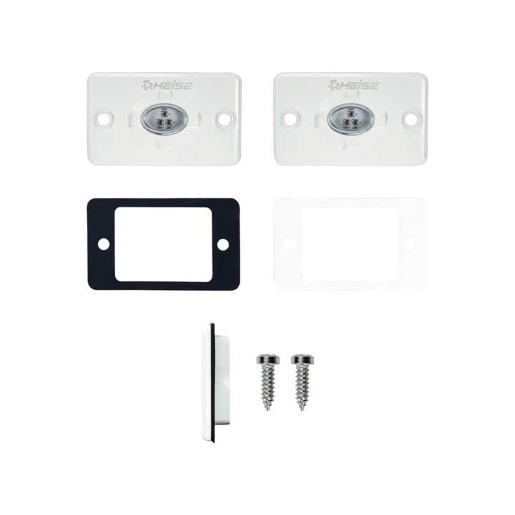 Metra HE-FMML1R 1.5 X 3 In Red Flush Mount Aux Marine Accent Lighting Pod