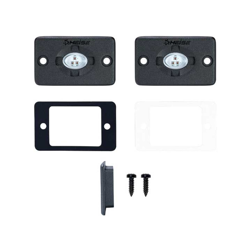 Metra HE-FMTL1R 1.5 X 3 Inch Red Flush Mount Auxiliary Accent Lighting Pod