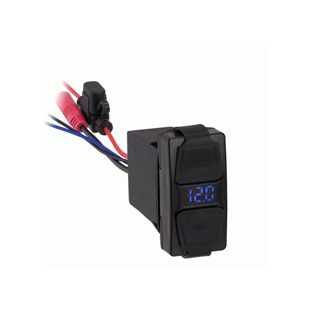 Metra MPS-35USBV Digital Volt Meter 2.1A/5V 3.5/Usb