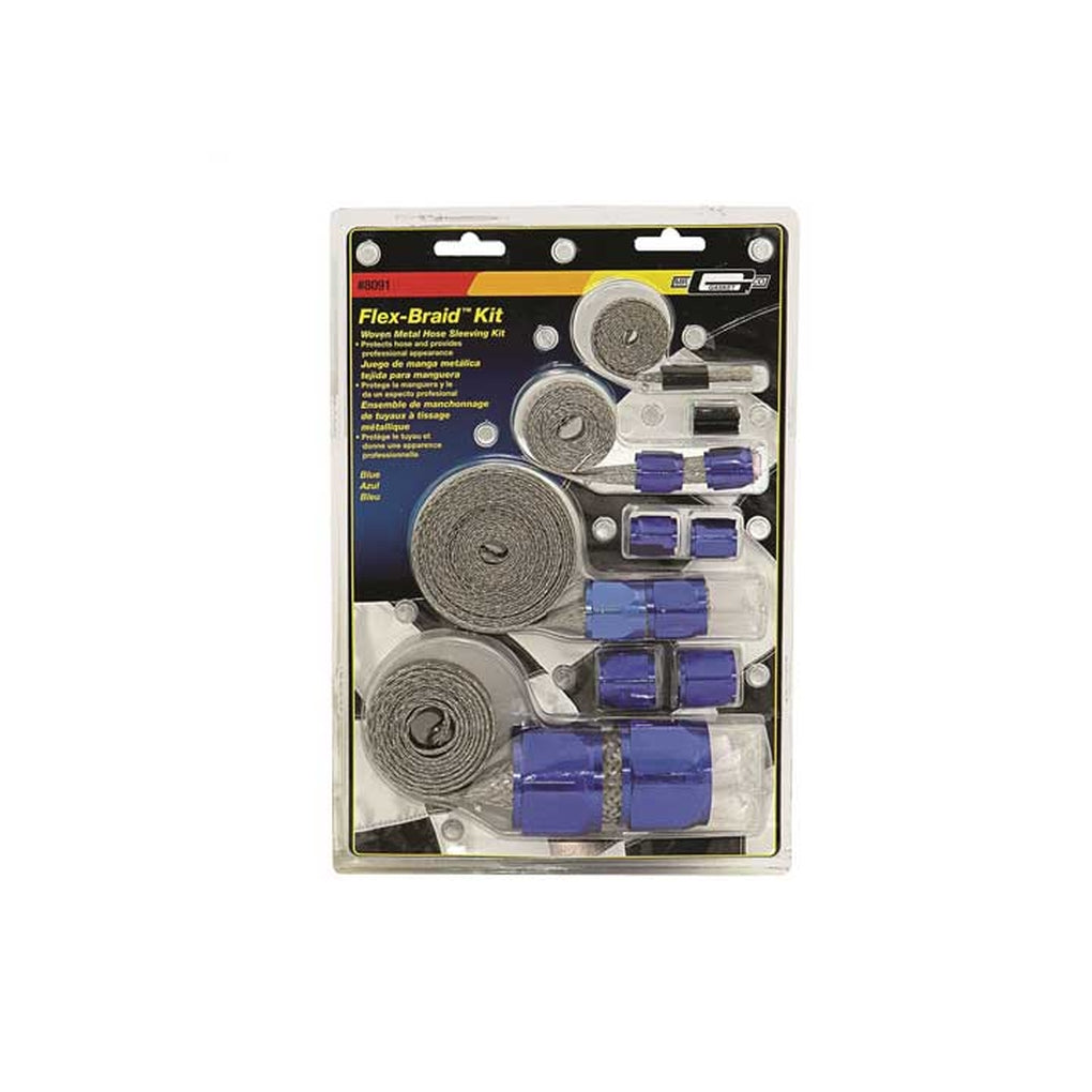 Mr. Gasket 8091 Braided Hose Sleeving Kitblue
