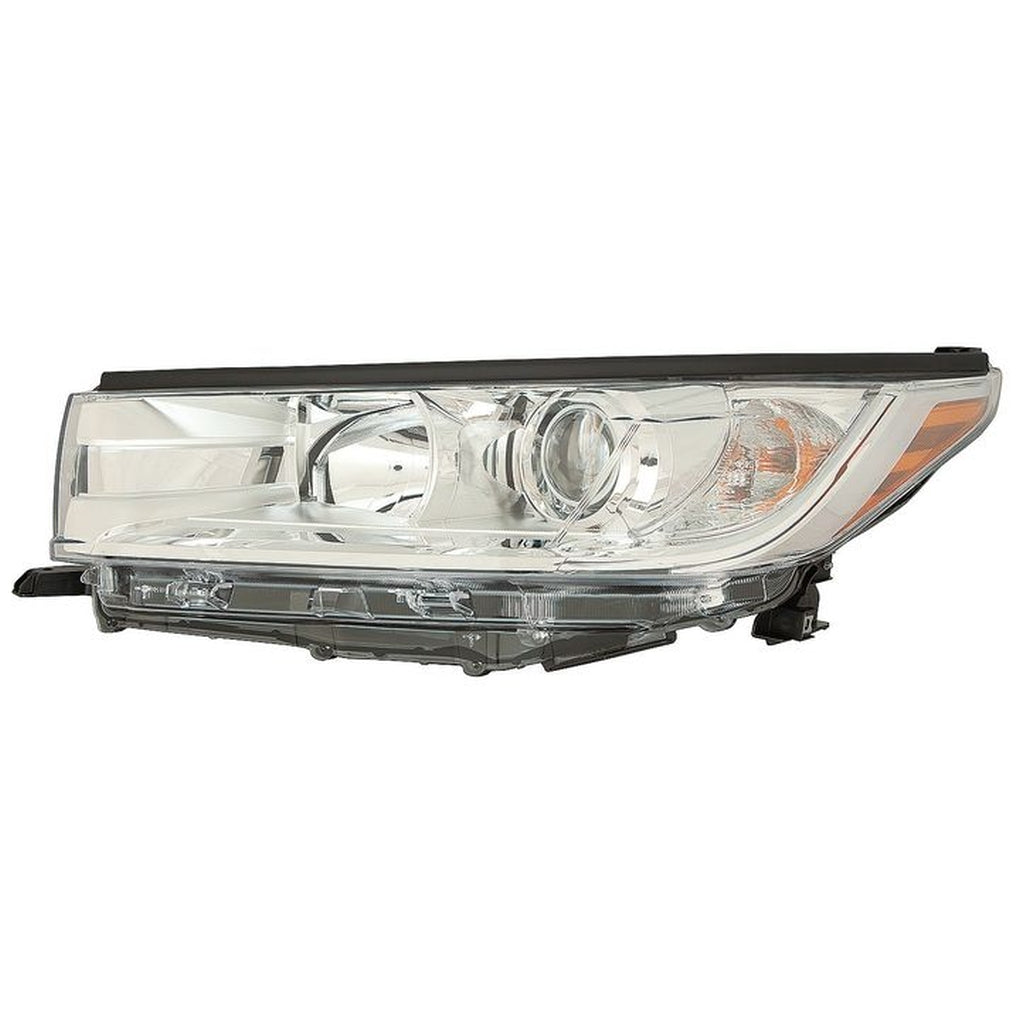 Maxzone 312-11ASL-AS1 Ty Hilandr/Hybrid 1719 Hl Asy Le/Le Plus/Xle W/O LED Drl W/Smoked Chrome Accent