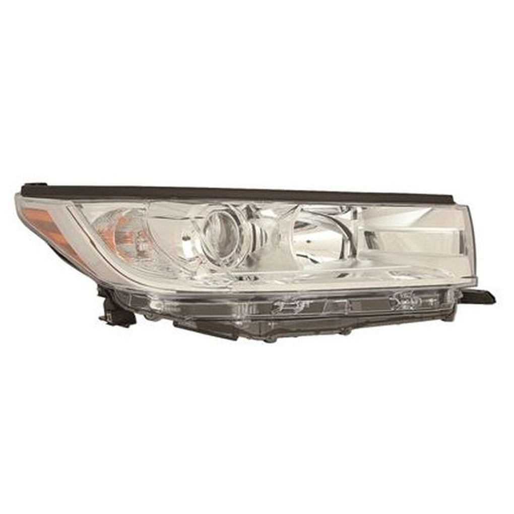 Maxzone 312-11ASR-AS1 Ty Hilandr/Hybrid 1719 Hl Asy Le/Le Plus/Xle W/O LED Drl W/Smoked Chrome Accent