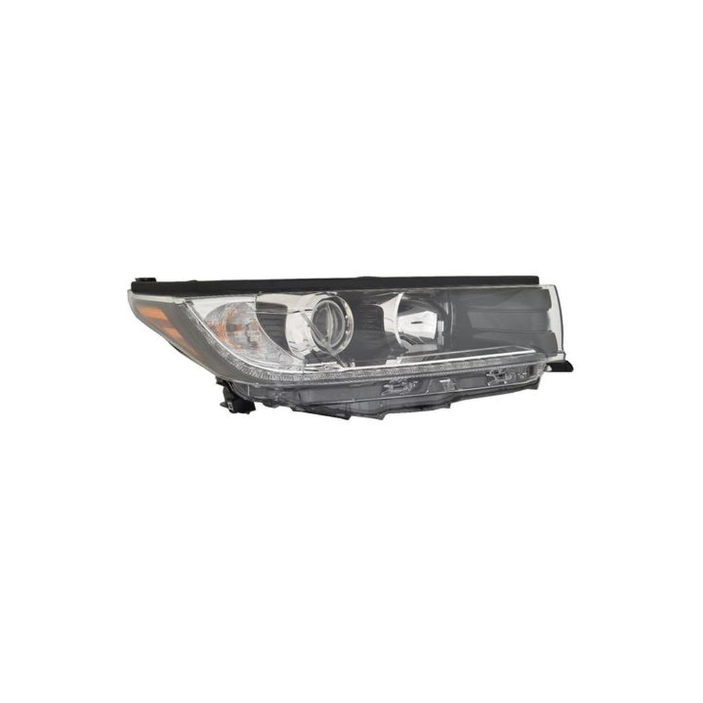 Maxzone 312-11ASR-ASN2 Ty Hilandr 1718 Hl Asy Se W/O Smoked Chrome W/Black Accent W/LED Drl Rh