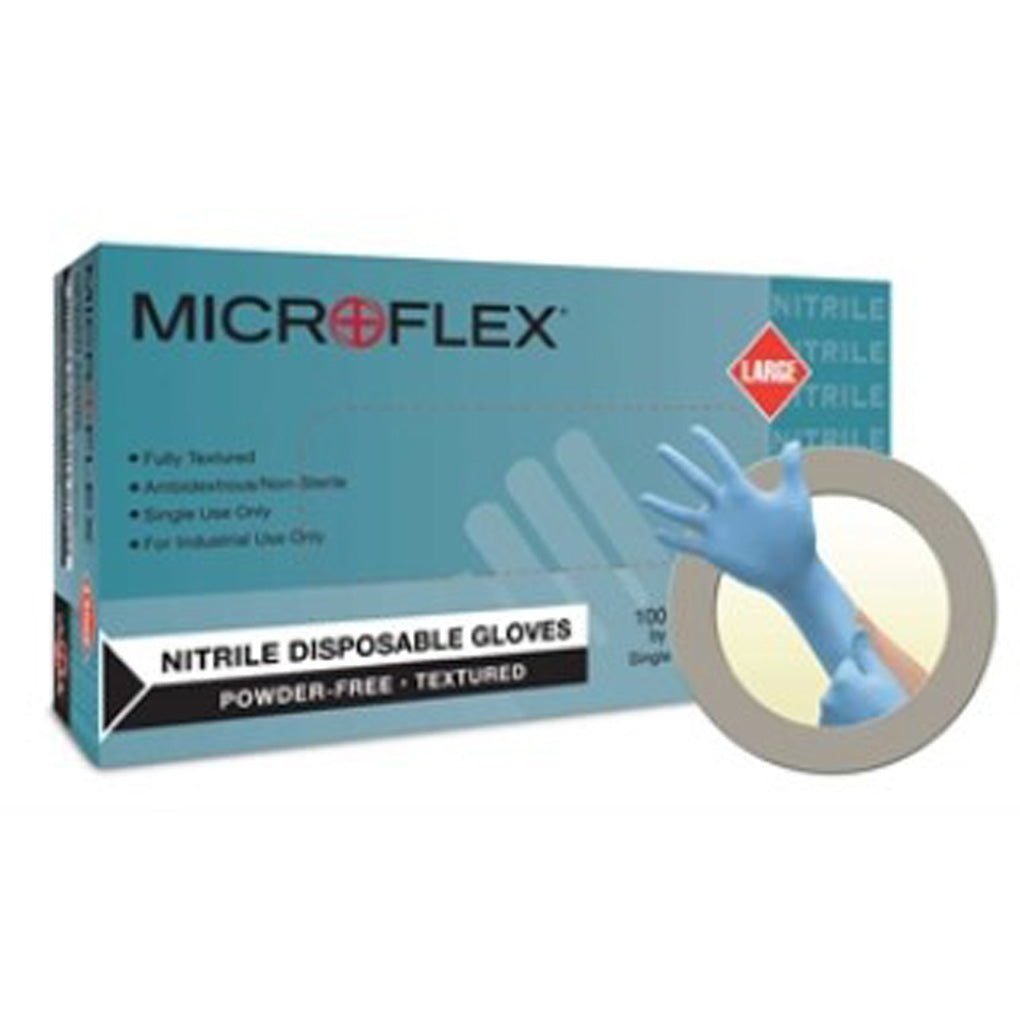 Ansell N20 MicroFlex Nitrile Powered Free Textured, Large 100/Pack