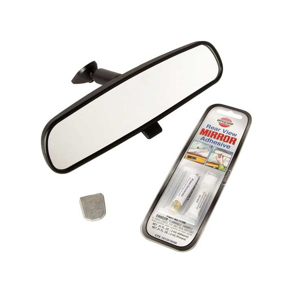 Rugged Ridge 11020.02 Rear View Mirror Glue On 7202 Cj & Wrangler Glue & Buttom Included