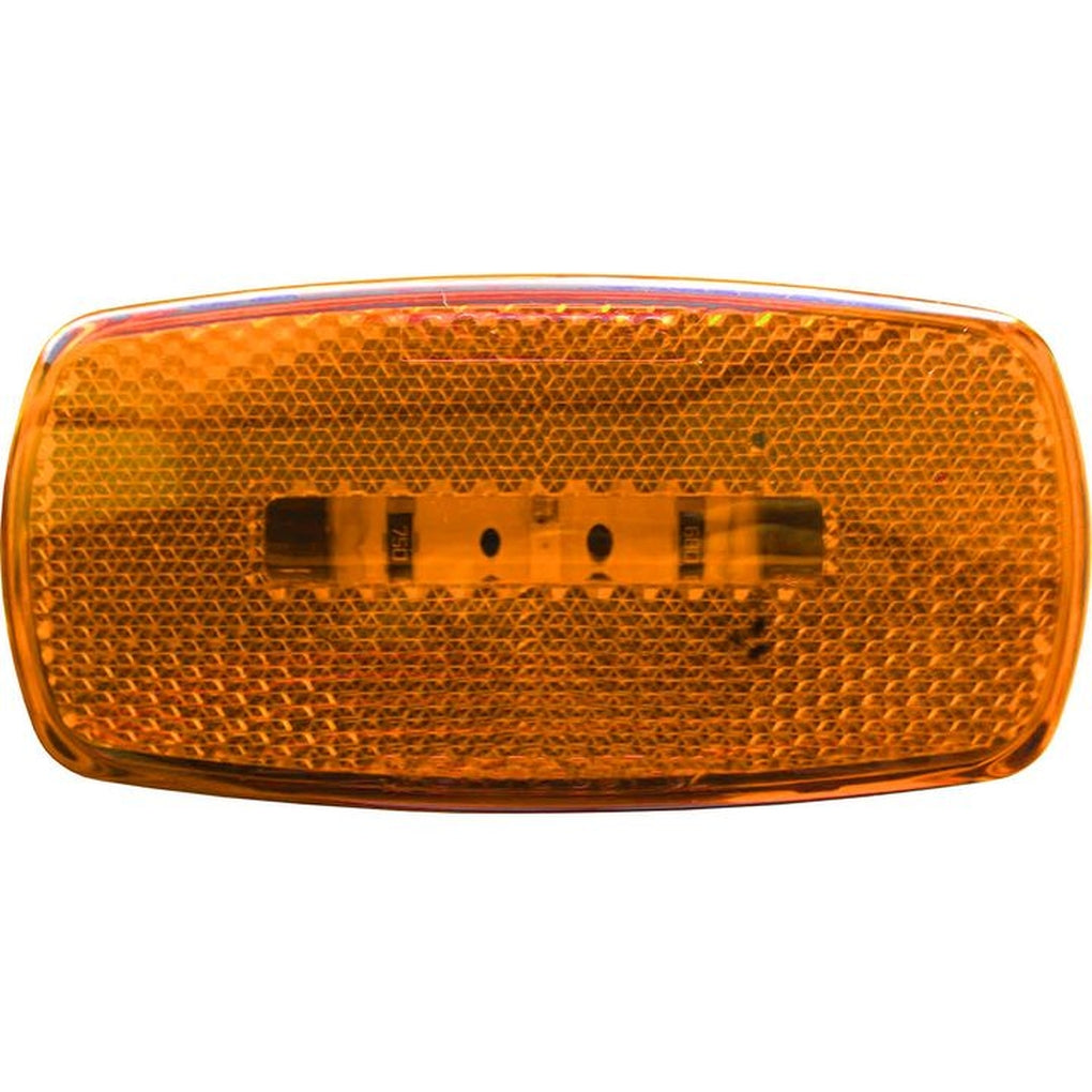 Optronics MCL0032ABS One LED Mark Light Ovl Blk Bse Amb Ret