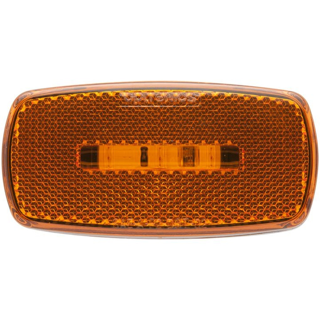 Optronics MCL32ABBP LED Mark Light Oval Blk Bse Amb