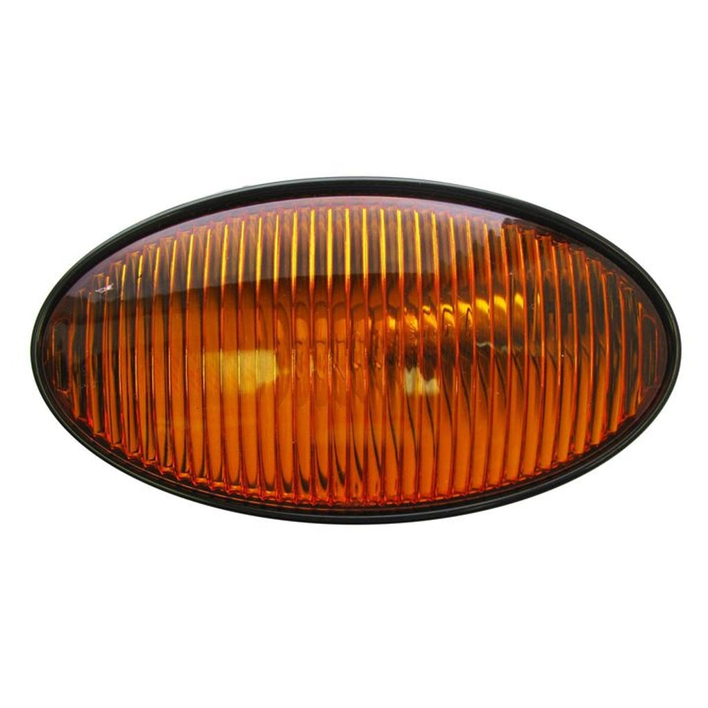 Optronics RVPL5ABP Porch Oval W/O Switch Black Base: Amb P