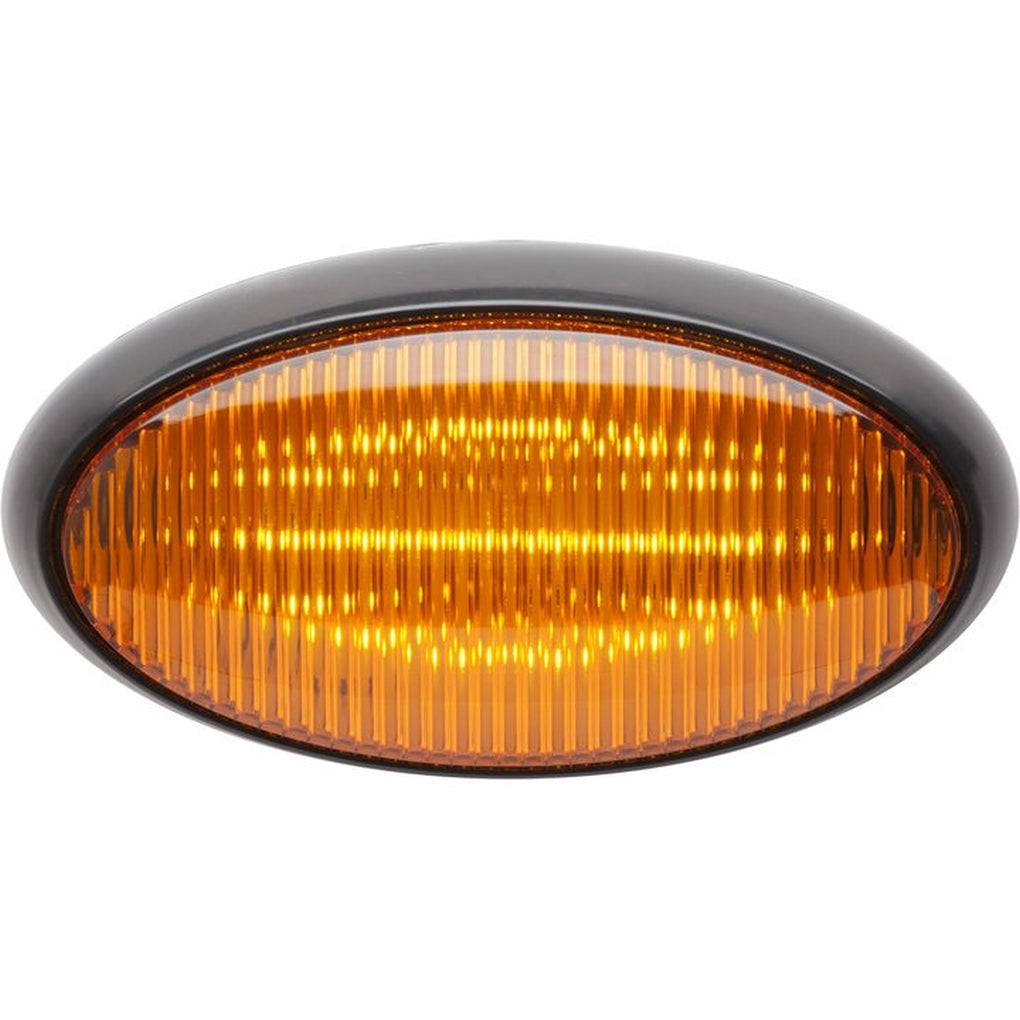 Optronics RVPLL11ABP LED Porch Oval Black Base:Amber