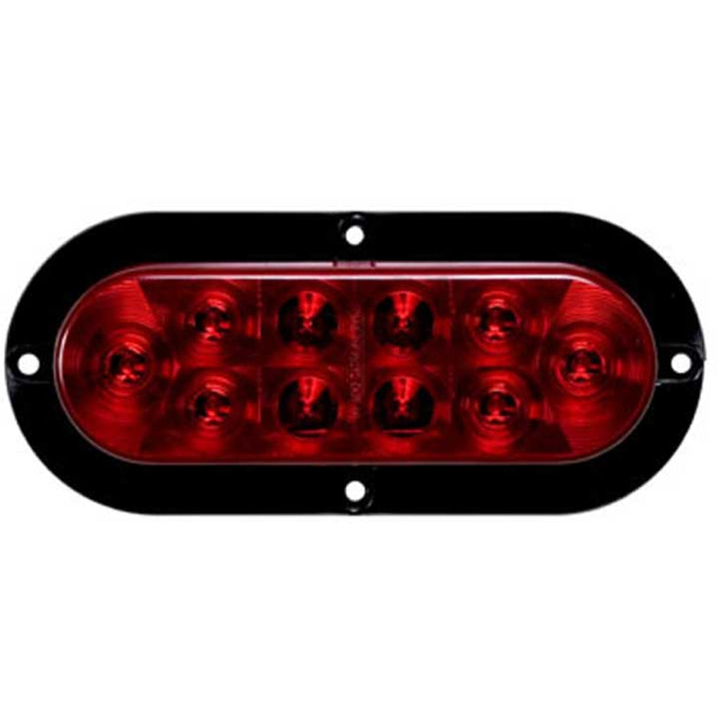 Optronics STL78RB LED Tail Light Oval Surface/Flange Mount