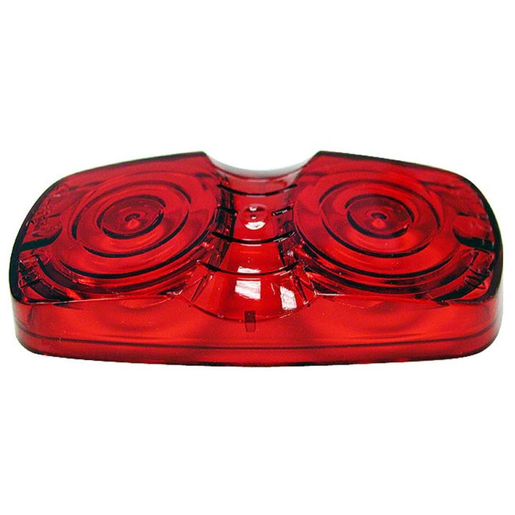 Peterson Manufacturing 138-15R Repl Lens Rect 2Bulb Red