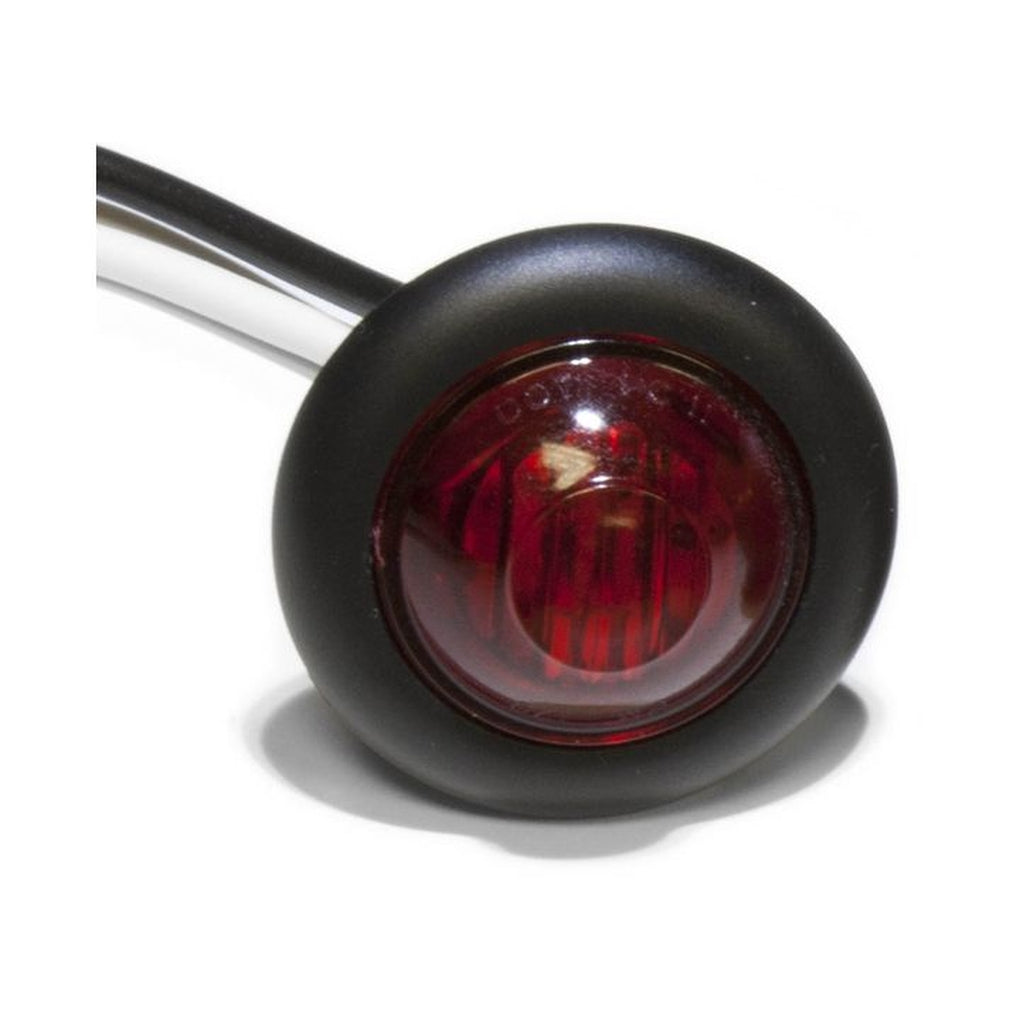 Peterson Manufacturing M181R 3/4In Red Pc Rated Clearance/Side Marker. Blunt Cut Wires.