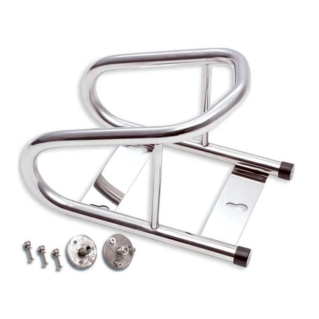Phoenix USA SPWC3BT Cargo Control Motorcycle Chock Chromed Steel W/Multi Surface Mnt Hardware