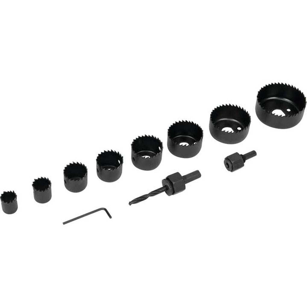 Performance Tool 1987 Hole Saw Kit 3/4 To 21/2In 12 Pcs