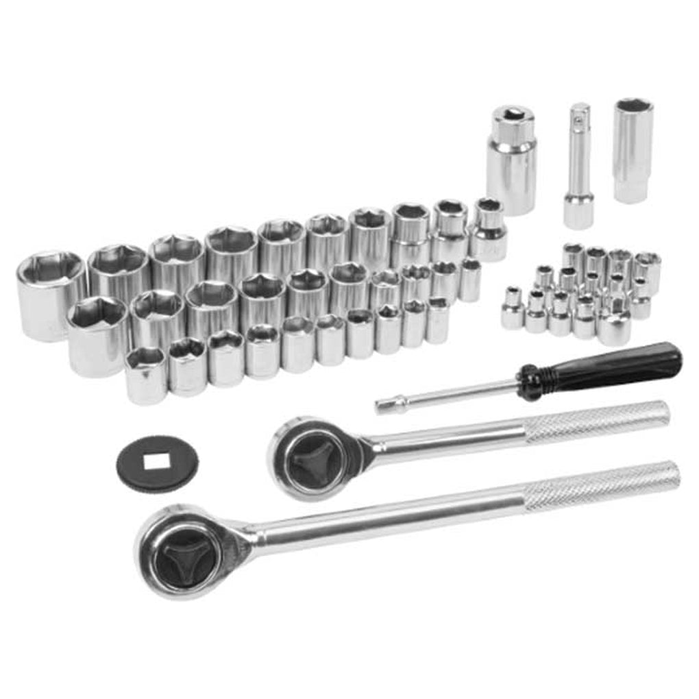 Performance Tool W1172 52Pc 1/4In 3/8In 1/2In Dr Skt Set